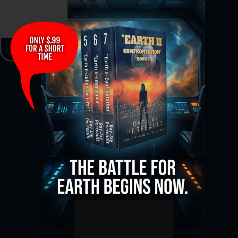 Books 5, 6, 7 of the "Virus/Earth" Series by Ray Jay Perreault